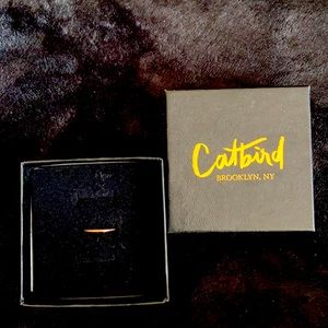 Catbird Mignon Memory Ring, Rose Gold